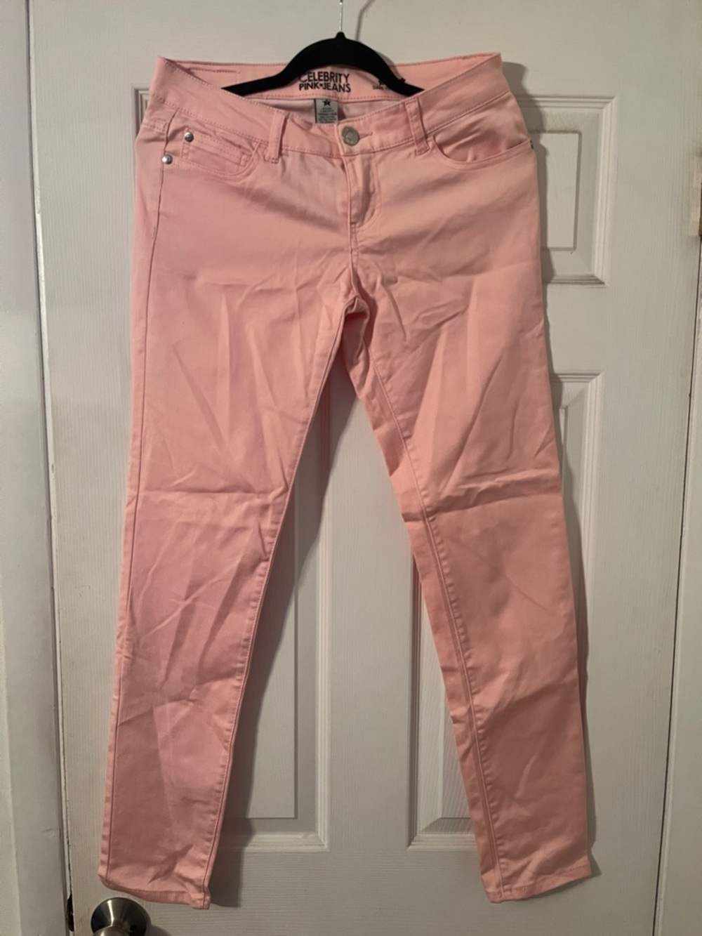 Celebrity Pink Pastel Pink Skinny Pants